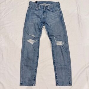 Abercrombie & Fitch Jeans Mens 26x30 Distressed Light Wash Slim‎ Stretch Grunge